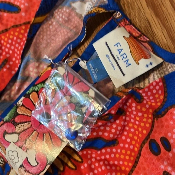 Farm Rio x Anthropologie Tropical Jumpsuit Size XS NWT - Picture 9 of 17